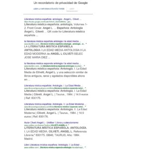 Cilveti,Angel L.,La literatura mistica espanyola