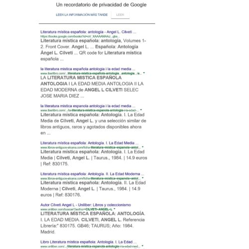 Cilveti,Angel L.,La literatura mistica espanyola - Imagen 1