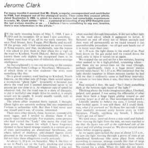 Clark,Experiences and Observations,FSR69V15N6