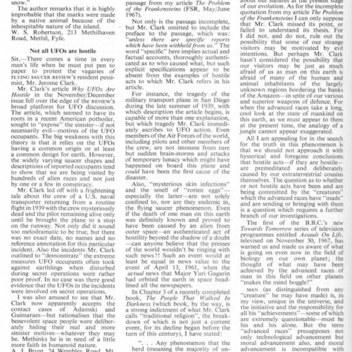 Clark,Hostile UFOs,FSR68V14N2 - Imagen 1