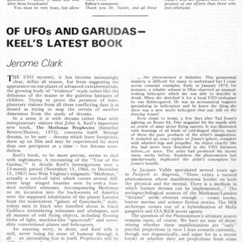 Clark,Keel,Mothman Prophecies,FSR75V21N1 - Imagen 1