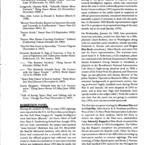 Clark,Robertson Panel UFO Report,1953