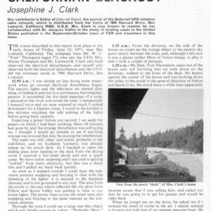 Clark,UFO 1971,power blockout,California,FSR71V17N6