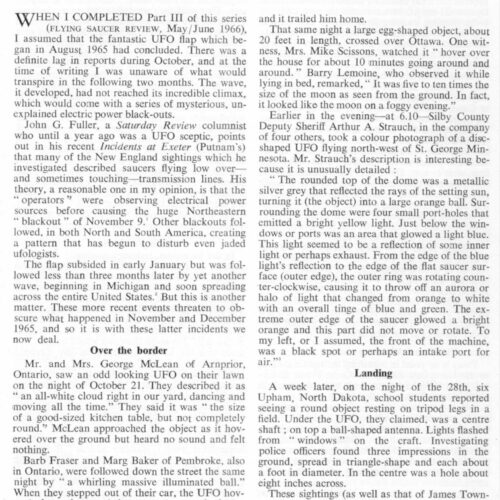 Clark,UFOs 1965,IV,FSR66V12N6 - Imagen 1