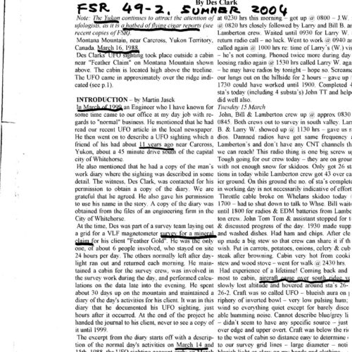 Clark,UFOs 1988,mineral claims,Yukon,Canada,FSR2004V49N2 - Imagen 1