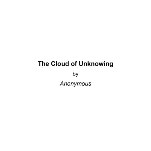 Cloud of unknowing 14th Century,Anonymous - Imagen 1