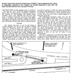 Collins,Shape-changing UFO 1977,England,FSR78V23N5