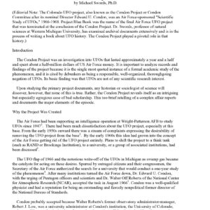 Colorado UFO Project Report,Swords