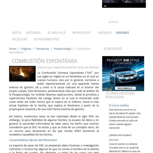 Combustion humana espontanea - Imagen 1