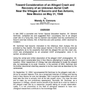Connors,UFO Crash 1948,New Mexico