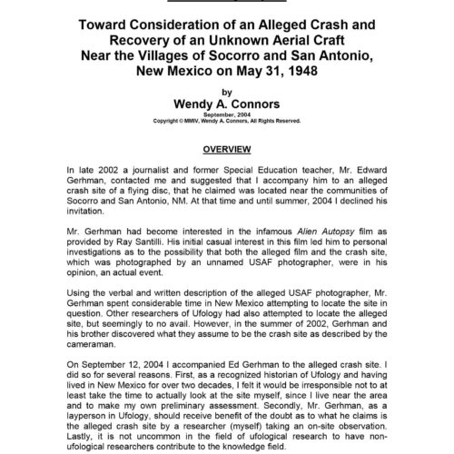 Connors,UFO Crash 1948,New Mexico - Imagen 1