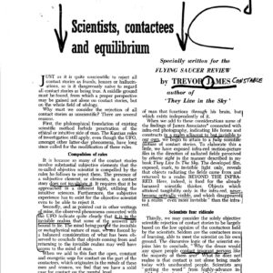 Constable,Contactees and scientists