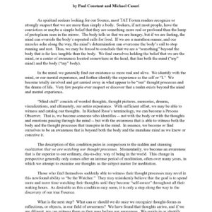 Constant-Casari,The awareness within