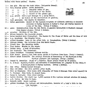 Contactados,Mensajes y libros 14 paginas