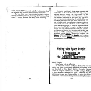 Contactee Phenomenon,Symposium 1977