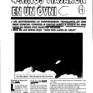 Contacto E.T. 1987,Ninos en OVNI