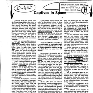 Contacts E.T.,Captives in space
