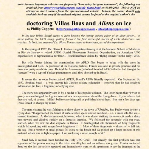 Coppens,Phillip,Antonio Vilas-Boas,1957,aliens encounter - Imagen 1