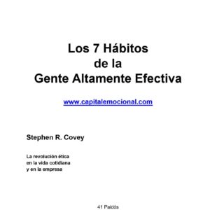 Covey,Los 7 habitos de la gente altamente efectiva