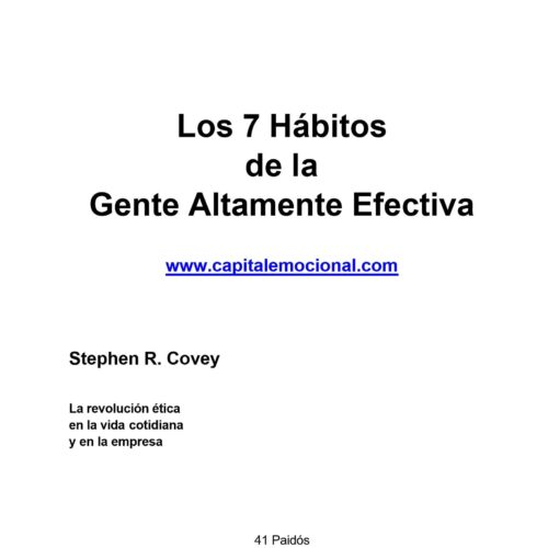 Covey,Los 7 habitos de la gente altamente efectiva - Imagen 1