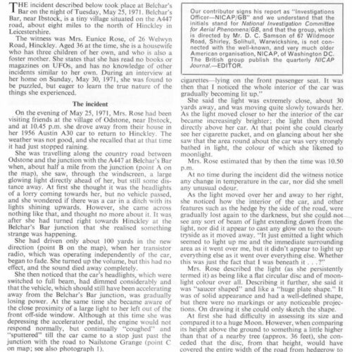 Coxon,UFO 1971,Britain,FSR-CH 1972 N 11 - Imagen 1