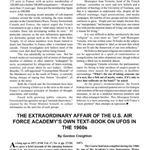 Creighton-Carpenter,USAF Academy UFO Text-Book 1960s,FSR1997V42N1