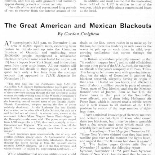 Creighton,American 1965 Blackout,FSR66V12N1 - Imagen 1