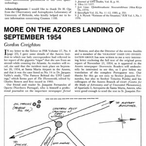 Creighton,Azores Landing 1954,FSR82V27N6