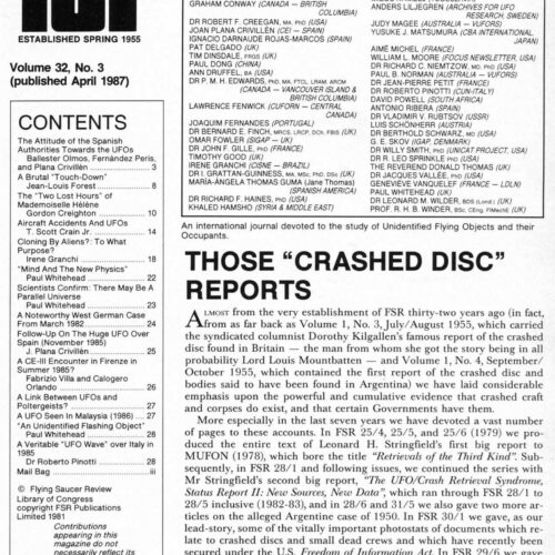 Creighton,Crashed Disc Reports,FSR1987V32N3 - Imagen 1