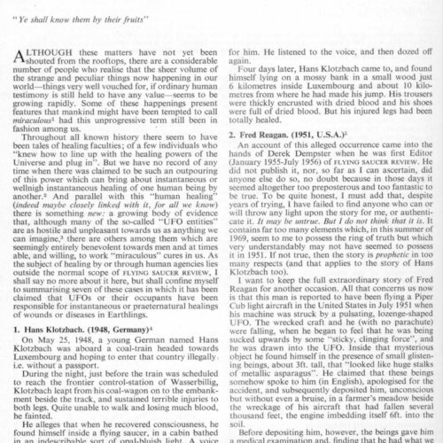 Creighton,Healing from UFOs,FSR69V15N5 - Imagen 1