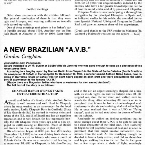 Creighton,Humanoids 1983,Brazil,FSR84V29N4 - Imagen 1