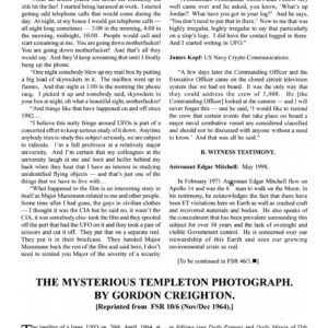 Creighton,Mysterious 1964 Templeton Photo,FSR2001V46N2