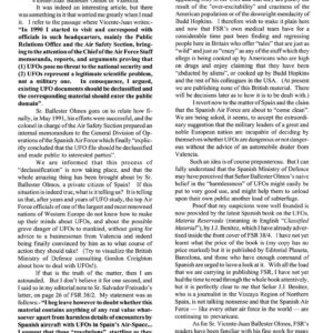 Creighton,Spanish Official UFO Cover-Up,FSR94V39N1