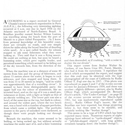 Creighton,UFO 1958,Brazil,FSR64V10N6 - Imagen 1