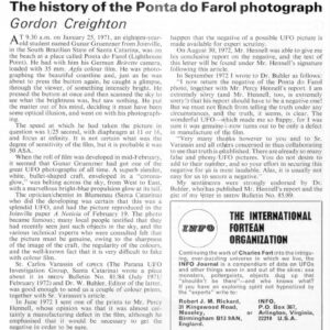 Creighton,UFO Photo 1971,Brazil,FSR73V19N3