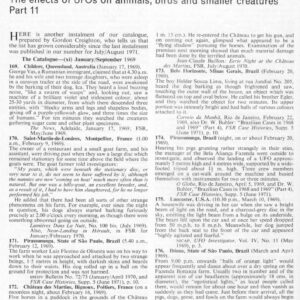 Creighton,UFO effects on animals-11,FSR72V18N1