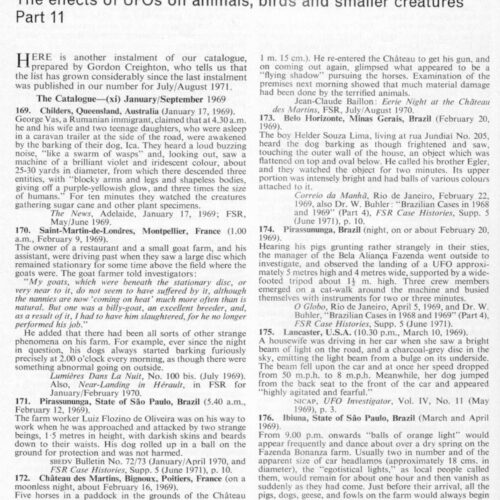 Creighton,UFO effects on animals-11,FSR72V18N1 - Imagen 1