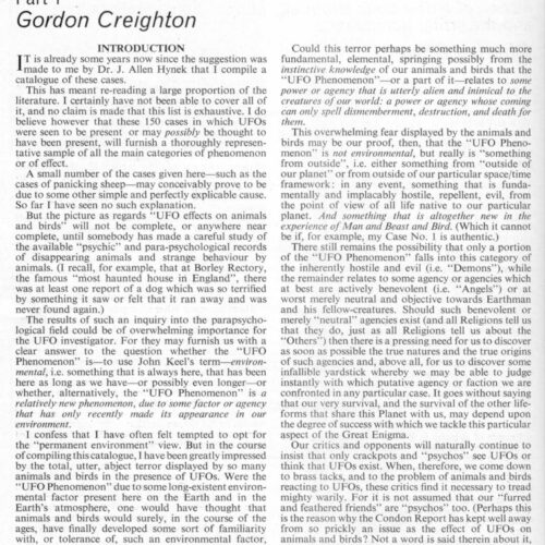 Creighton,UFO effects on animals-1,FSR70V16N1 - Imagen 1