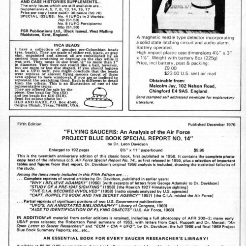 Creighton,UFO,Occupants,Sex in Colombia,FSR1977V23N1 - Imagen 1
