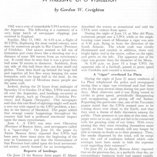 Creighton,UFOs 1962,Argentina,FSR64V10N4 - Imagen 1