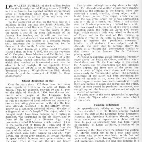 Creighton,UFOs 1966-67,Barra Tijuca,FSR67V13N6 - Imagen 1