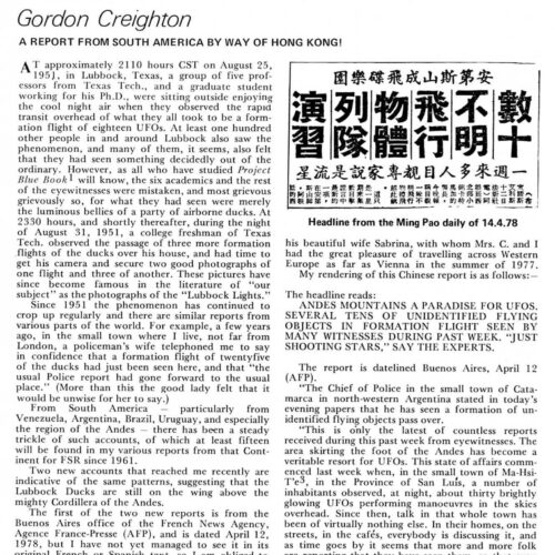 Creighton,UFOs 1978,Argentina,FSR78V24N3 - Imagen 1