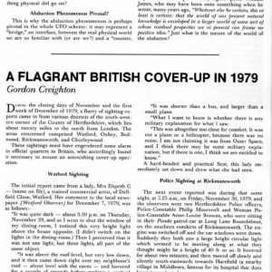Creighton,UFOs 1979,England,cover-up,FSR85V30N3