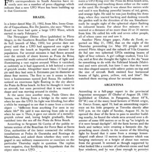 Creighton,UFOs 1981-82,South America Wave,FSR83V28N3