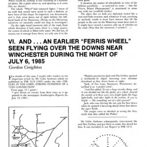 Creighton,UFOs 1985,England,FSR1990V35N1
