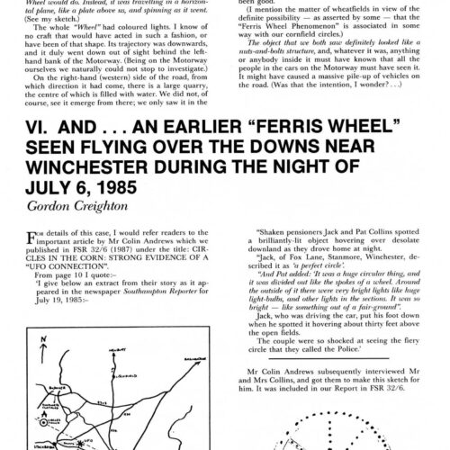Creighton,UFOs 1985,England,FSR1990V35N1 - Imagen 1