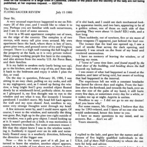 Creighton,UFOs 1986,California,FSR87V32N2