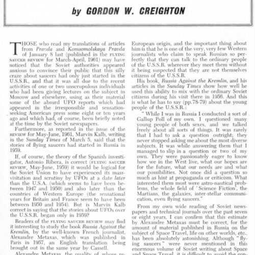 Creighton,UFOs Behind Iron Curtain,FSR61V7N4 - Imagen 1