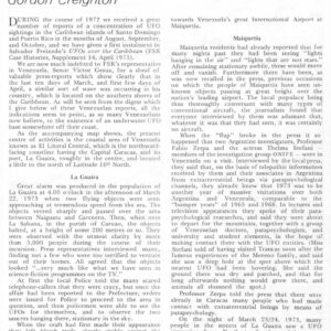 Creighton,Underwater UFOs 1973,Venezuela,FSR74V21N1