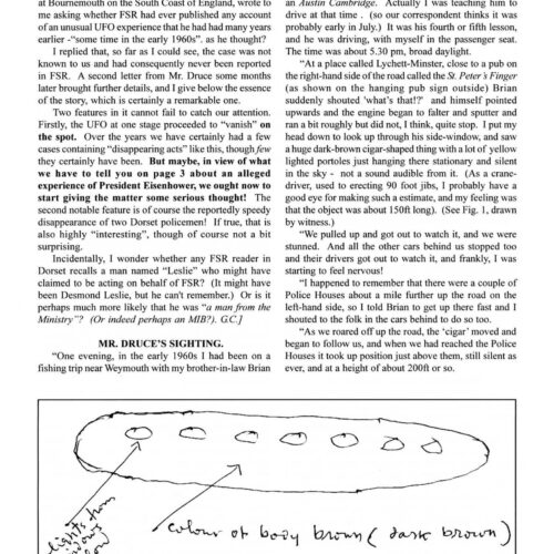 Creighton,Vanishing UFO and Policemen,1960s,England,FSR1999V44N3 - Imagen 1